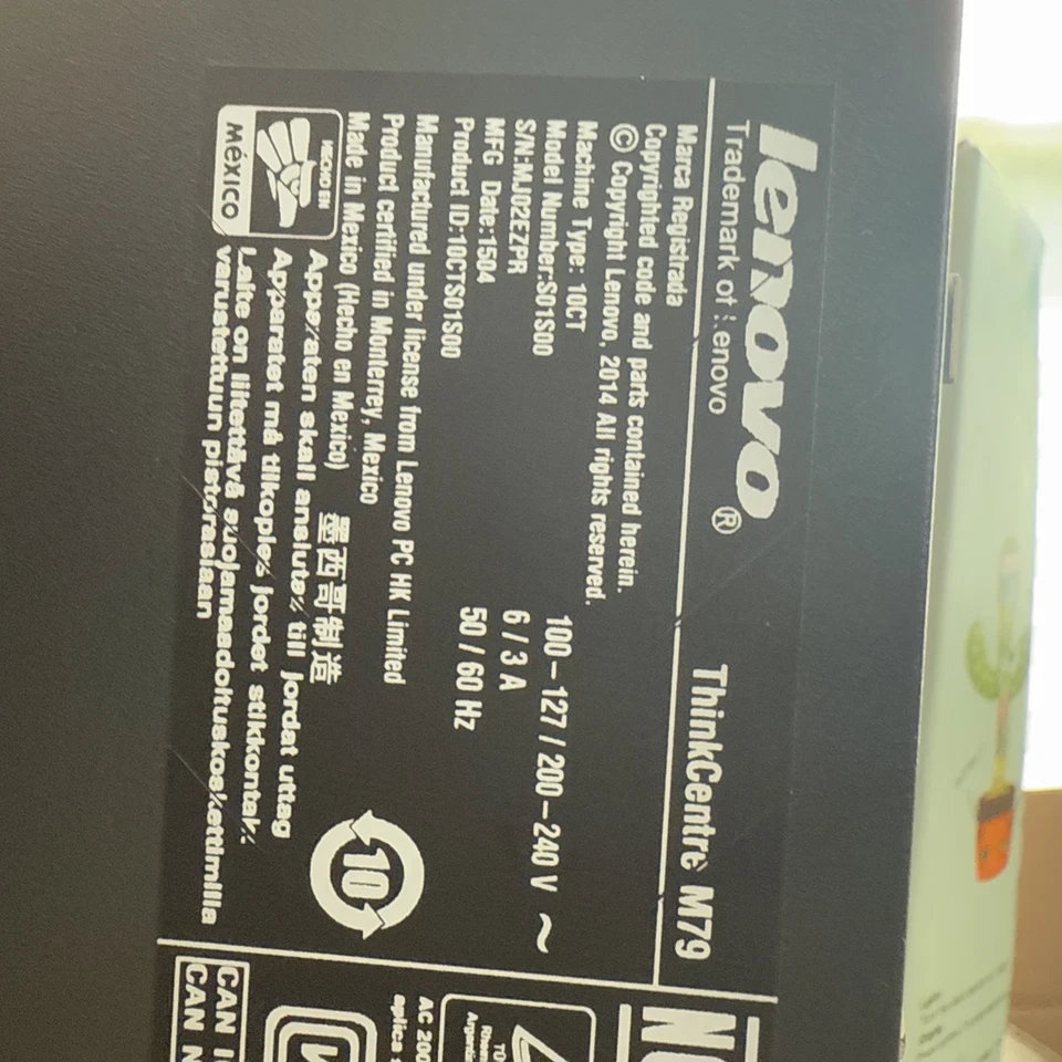 Lenovo ThinkCentre M79 SFF AMD A4-6300B 3.7GHz 8GB DDR3 500GB HDD DVDRW - Image 2 of 2
