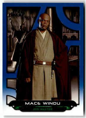 Topps Star Wars Galactic Files 2017 No. ROTS-9 Mace Windu Blue