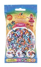 Hama 10.207-90 1,000 Beads in Bag Striped Mix 90, Multicolour, 0 Multicolor