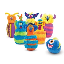Melissa and Doug Fuzzy Wacky Monster Bowling Set for Ages 2 to 6