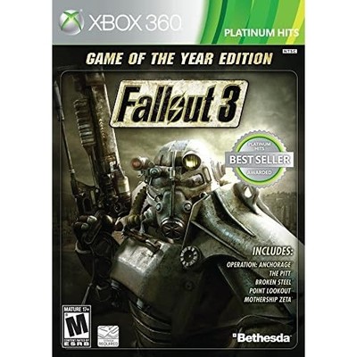 Fallout 3: Game Of The Year Edition For Xbox 360 Very Good 7E