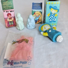 FULL 4 Avon Miss piggy magic sponge Mother goose soap Huck L berry lip balm lot