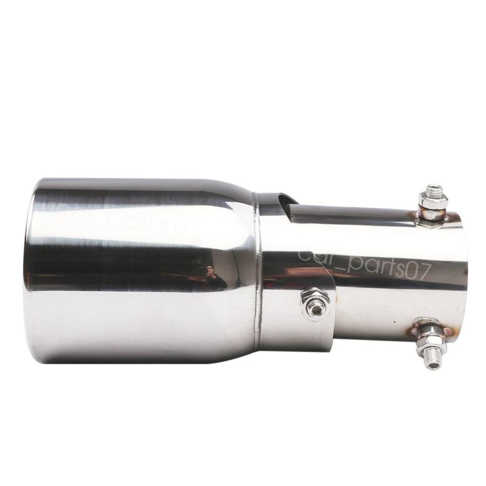 2pc For Nissan March Exhaust Pipe Tip Rear Tail Throat Muffler 1.5-2.1" - Изображение 3 из 4