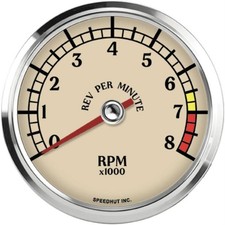 Speedhut L3-tc3-atq 3-38 Shift Light Tachometer 0-8000 Rpm