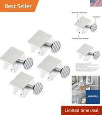 4-Pack Aluminum Sliding Window Security Locks with Thumbscrew - Easy Install