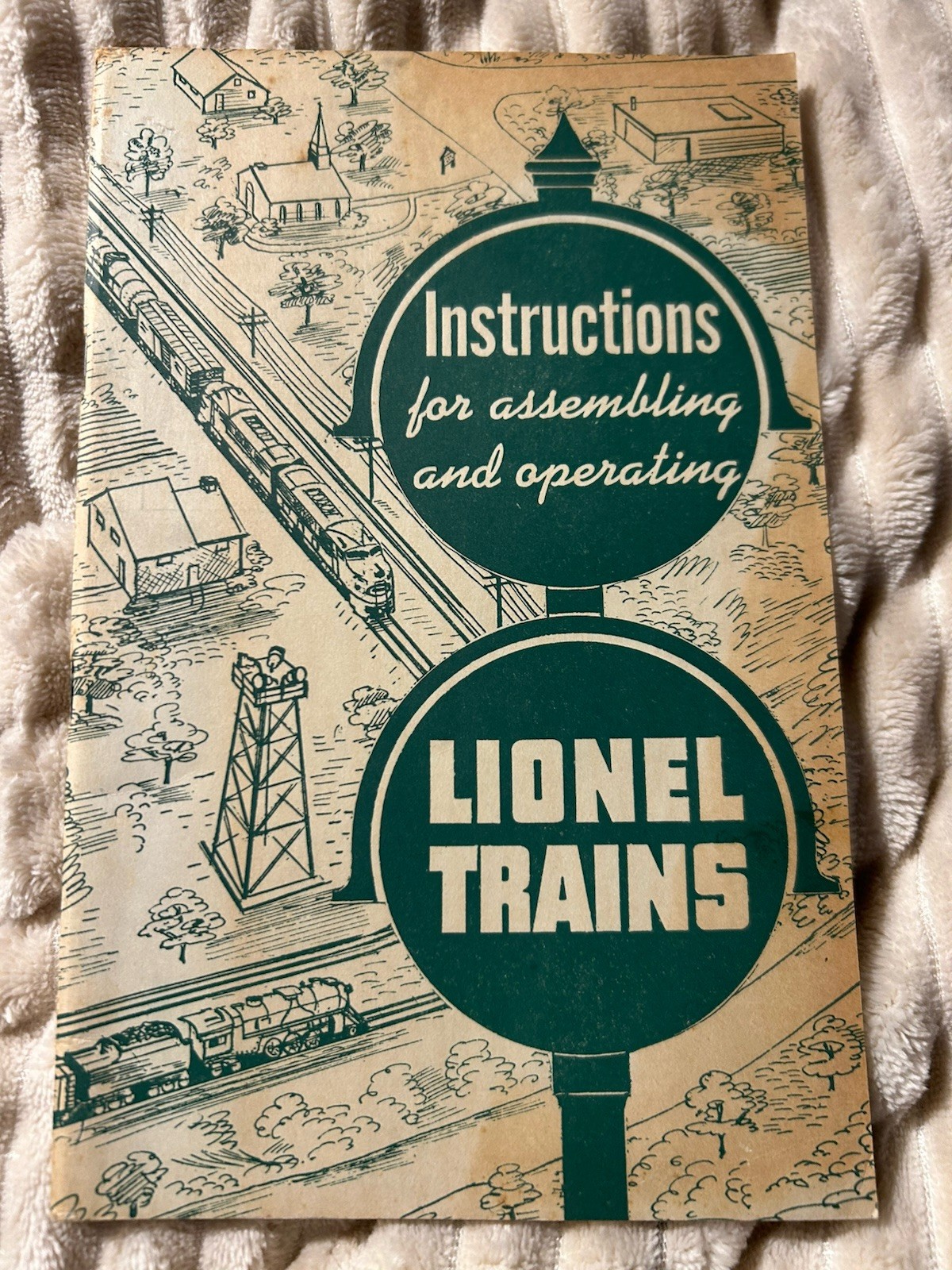 Train Instructions Vintage 1951 Instructions For Assembling and Operating Lionel Trains ...