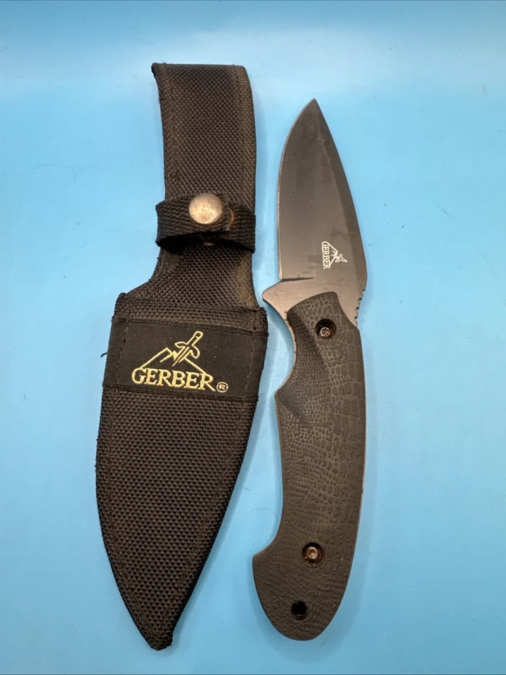 Gerber Profile Series Knife Plain Edge Fixed Drop Point 4" Blade - Image 2 of 4