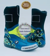 BMW Motorrad Motorbike Leather Bikers Shoes Motorcycle Racing Protection Boots