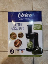 New! Open Box Black Oster Electric SPIRALIZER Easy to Use  NEW