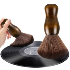 Vinyl Record Cleaning Brush Dust Wooden Vinyl Cleaner Brush Accessories