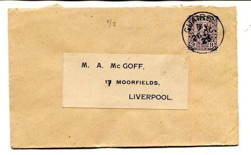Ireland 1923 26th Oct definitive 9d on plain first day cover Guaire to Liverpool