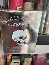 Ed Hardy Skulls and Roses Women Perfume Eau De Parfum Spray 3.4 oz Sealed Box