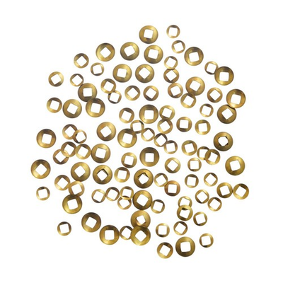 #ad Brass Hand Washers with Square Holes for Wall Clock Assorted Pack Of 100 Pcs $16.99