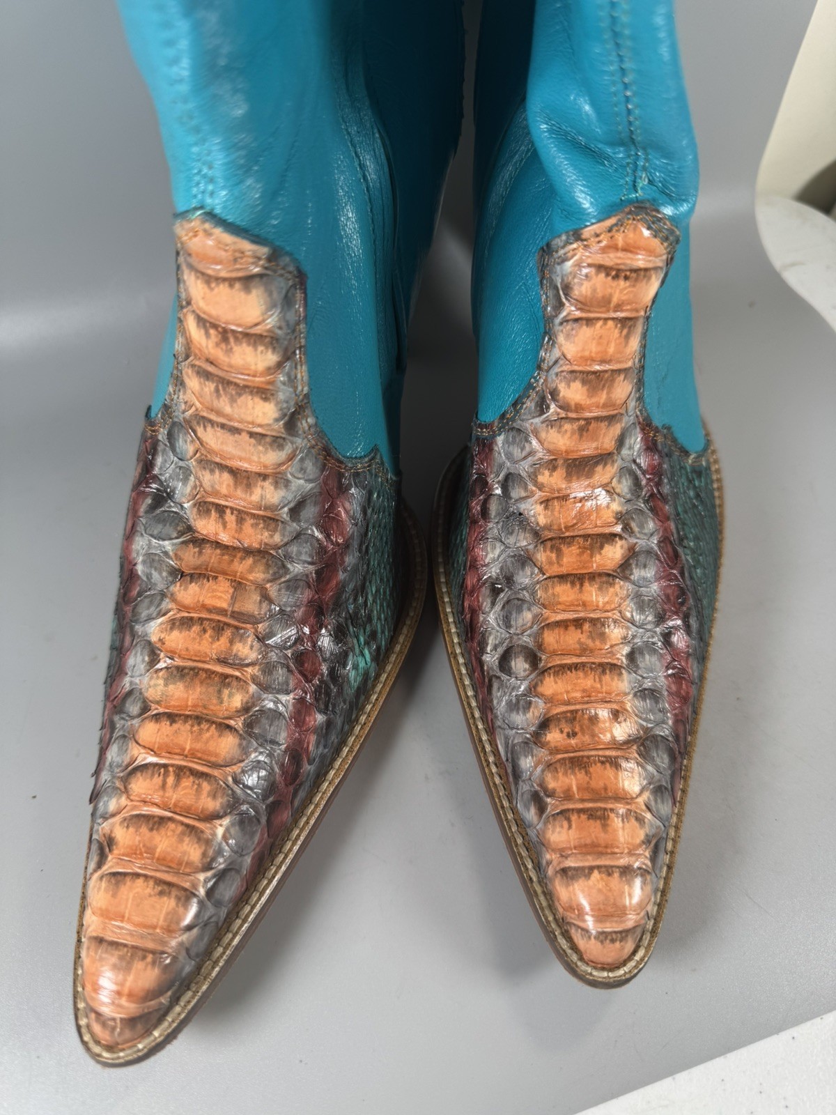 Los Altos Women’s Python Leather Western Boots Hi… - image 7