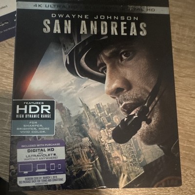 Warner Bros. San Andreas 4K UHD Blu-ray HDR PG-13 Dwayne Johnson