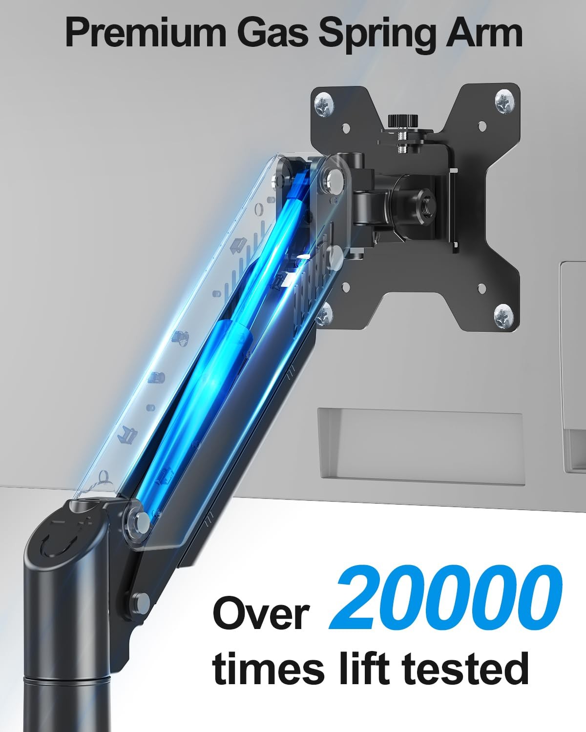 Single Monitor Arm Fits up to 32 Inch, Desk Mount Holds 4.4-19.8lbs Computer ...