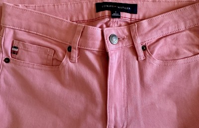Tommy Hilfiger Women's Chino Pants Slim Fit Stretch Bottoms Flag Logo New 0 2 6