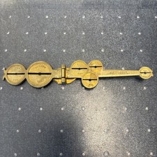 Antique J. Allender brass rocker balance scale for coin detection Circa 1855