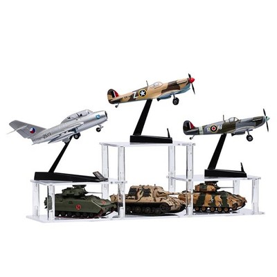 Clear Acrylic Display Risers Stand Shelf, Acrylic Stands Display Holder for F...