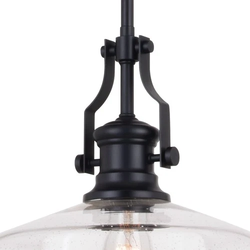Vaxcel Lighting P0380 Beloit 12"W Pendant - Black - Picture 4 of 12