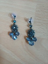 Konplott Ohrringe, Ohrhänger,  Pool Side Flower, Blau