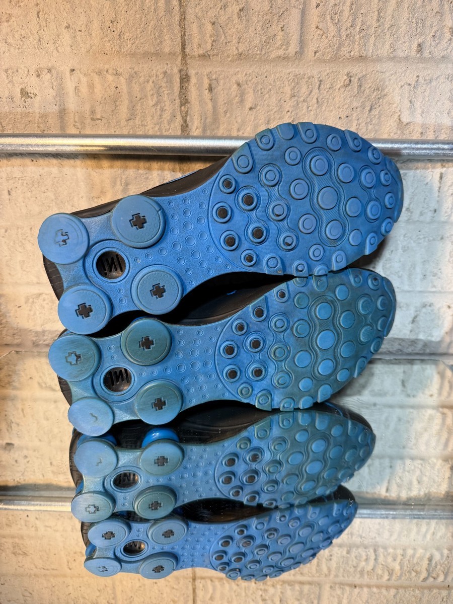 Nike Shox NZ Black Blue 378341-044 s 11.5 | eBay