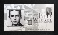 2025 Elie Wiesel Two Oz. Stamp FDC: Design 1/7: Buchenwald- Cachets Ciccolella