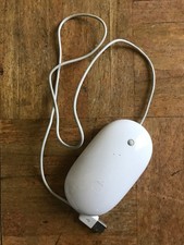 Apple Mighty Mouse Cablato USB Bianco Modello A1152 Testato Funzionante
