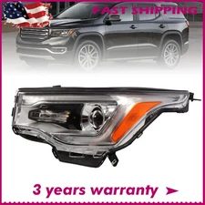 HID w/ LED DRL Projector Headlight For 2017 2018 2019 GMC Acadia Driver Left