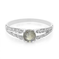 Cavill Spektrolith Silberring Damen 0,43Ct Mit 16 Topasen 925 Sterling Silber