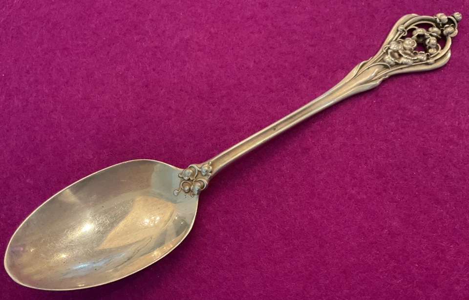 Wallace Lily of the Valley No Ложка 83 пробы 5 7/8 дюйма без моно 19,5 г - Изображение 2 из 4