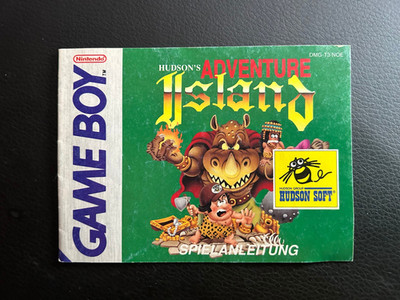 Gameboy Anleitung - Hudson's Adventure Island