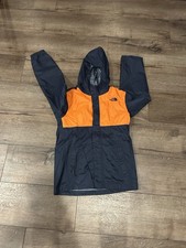 The North Face Hyvent Jacket Youth L 14 Navy Blue Hiking Hooded Rain outdoor
