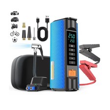 Jump Starter with Air Compressor,2500A car battery Jump starter,12V... Fast Ship