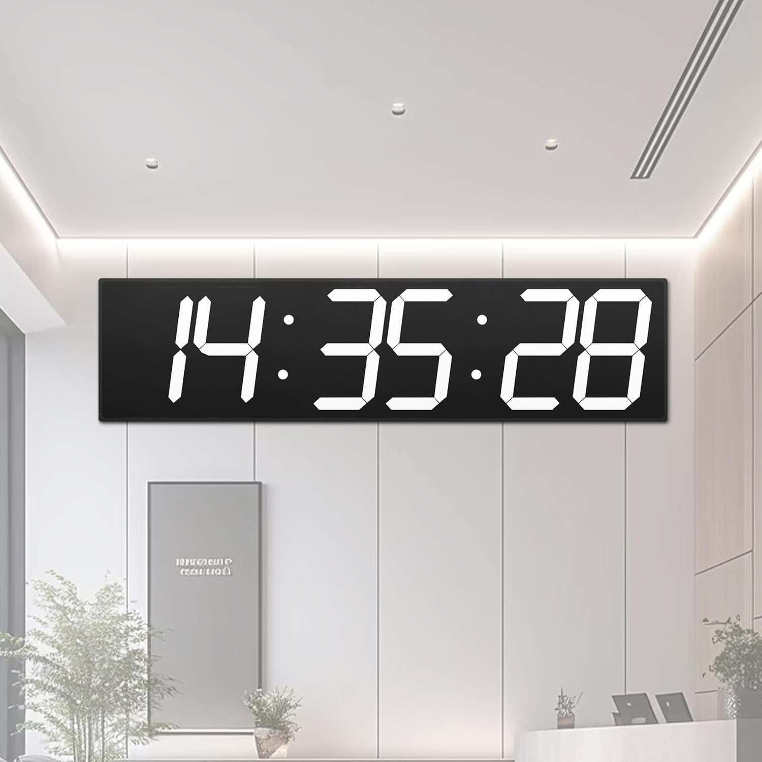 28 " Large Digital Wall Clock with GPS Sync, Remote & Timer for Any Space featured image