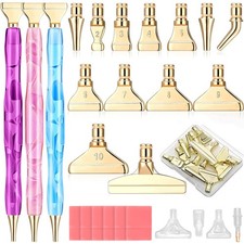 40 PCS Diamond Painting Pens Kit, 13 PCS Stainless Steel Tips for Diamond Pai...