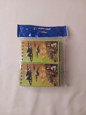 Brand NEW Boeing 4 Pack Journal Notebook Flight Log Top Pilot Hero Kids