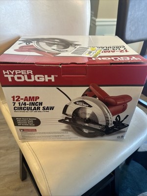 Hyper Tough 12Amp 7 1/4-inch Circular Saw Adjustable Bevel AQ10019G Carbide 