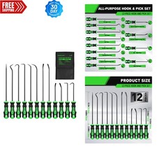 12-piece Pick And Hook Tool Set Automotive Mechanic Tools Car Auto Oil Seal...