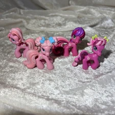 My Little Pony Lot Of Four 2” With Removable Hair