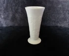Indian Glass Milk  Vase Colony Harvest Vintage