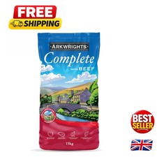 Nutritious 15kg Beef Dry Dog Food - All Breed Sizes, Perfect for Active Dogs 1.67 per kilo