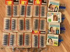 170 AG-1 Clear AG-1B Blue Flashbulbs, Sylvania ITT/Amlex new