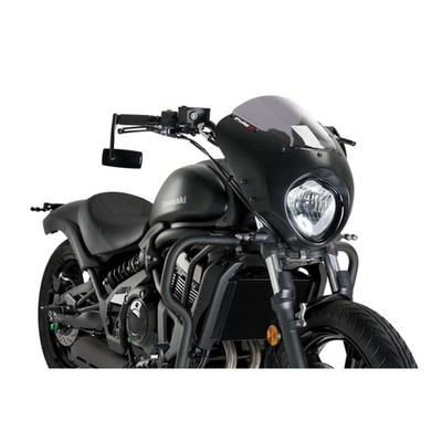 PUIG CUPOLINO SEMICARENATO DARK NIGHT PER KAWASAKI VULCAN S 17-20 FUME CHIARO