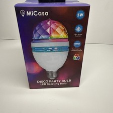 Disco Party LED Bulb - Self Rotating - Multicolor Light 360 Rotation 32 /55 Sq