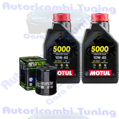 Set Service Öl Motul 5000 10W40 Für Polaris 800 Ranger Rzr � 2008>2016