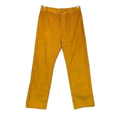 NEW One Of These Days Corduroy Leisure Pants Size Large Mustard