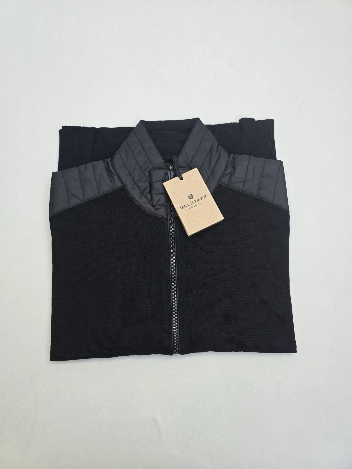 Belstaff Kelby Zip Mens Cardigan L Black