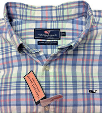 VINEYARD VINES CLASSIC PLAID FLANNEL WHALE SHIRT SIZE XXL NEW w/TAGS
