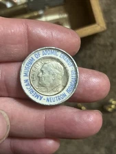 1947 neutron-irradiated dime from the American Museum of Atomic Energy 